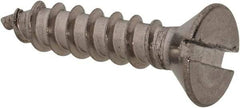 Value Collection - #8 Flat Head Slotted Sheet Metal Screw - Stainless Steel, 3/4" OAL, Grade 18-8 - Apex Tool & Supply