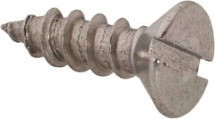 Value Collection - #12 Flat Head Slotted Sheet Metal Screw - Stainless Steel, 3/4" OAL, Grade 18-8 - Apex Tool & Supply