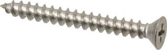 Value Collection - #10 Flat Head Phillips Sheet Metal Screw - Stainless Steel, 1-3/4" OAL, Grade 18-8 - Apex Tool & Supply