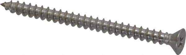 Value Collection - #10 Flat Head Phillips Sheet Metal Screw - Stainless Steel, 2-1/2" OAL, Grade 18-8 - Apex Tool & Supply