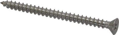 Value Collection - #10 Flat Head Phillips Sheet Metal Screw - Stainless Steel, 2-1/2" OAL, Grade 18-8 - Apex Tool & Supply