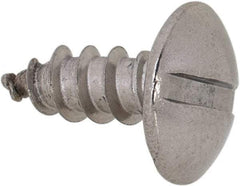 Value Collection - #6 Truss Head Slotted Sheet Metal Screw - Stainless Steel, 3/8" Length Under Head, Grade 18-8 - Apex Tool & Supply