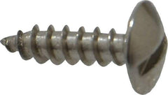 Value Collection - #8 Truss Head Slotted Sheet Metal Screw - Stainless Steel, 5/8" Length Under Head, Grade 18-8 - Apex Tool & Supply