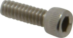 Value Collection - #6-32 UNC Hex Socket Drive, Socket Cap Screw - Grade 18-8 Stainless Steel, Uncoated, Fully Threaded, 7/16" Length Under Head - Apex Tool & Supply