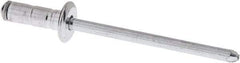 RivetKing - Size 52-54 Dome Head Aluminum Multi Grip Blind Rivet - Steel Mandrel, 0.047" to 0.276" Grip, 0.312" Head Diam, 0.16" to 0.164" Hole Diam, 0.512" Length Under Head, 5/32" Body Diam - Apex Tool & Supply