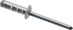 RivetKing - Size 63-67 Dome Head Aluminum Multi Grip Blind Rivet - Steel Mandrel, 0.187" to 0.456" Grip, 3/8" Head Diam, 0.192" to 0.196" Hole Diam, 0.716" Length Under Head, 3/16" Body Diam - Apex Tool & Supply