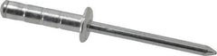 RivetKing - Size 66-69 Dome Head Aluminum Multi Grip Blind Rivet - Steel Mandrel, 0.275" to 0.598" Grip, 3/8" Head Diam, 0.192" to 0.196" Hole Diam, 7/8" Length Under Head, 3/16" Body Diam - Apex Tool & Supply