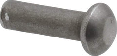 RivetKing - 3/16" Body Diam, Round Steel Solid Rivet - 5/8" Length Under Head - Apex Tool & Supply