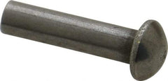 RivetKing - 3/16" Body Diam, Countersunk Uncoated Steel Solid Rivet - 3/4" Length Under Head, 90° Countersunk Head Angle - Apex Tool & Supply