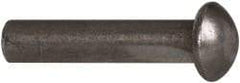 RivetKing - 3/16" Body Diam, Countersunk Uncoated Steel Solid Rivet - 7/8" Length Under Head, 90° Countersunk Head Angle - Apex Tool & Supply