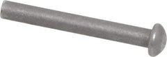 RivetKing - 3/16" Body Diam, Round Steel Solid Rivet - 1-1/2" Length Under Head - Apex Tool & Supply