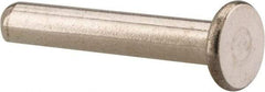RivetKing - 1/8" Body Diam, Flat Stainless Steel Solid Rivet - 3/4" Length Under Head, Grade 18-8 - Apex Tool & Supply