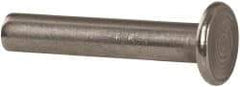 RivetKing - 3/16" Body Diam, Round Uncoated Stainless Steel Solid Rivet - 1" Length Under Head, Grade 18-8 - Apex Tool & Supply