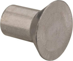 RivetKing - 3/16" Body Diam, Countersunk Aluminum Solid Rivet - 5/16" Length Under Head, Grade 1100F, 78° Countersunk Head Angle - Apex Tool & Supply