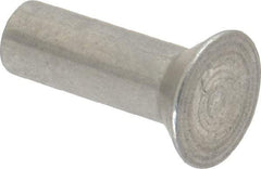 RivetKing - 1/4" Body Diam, Countersunk Aluminum Solid Rivet - 3/4" Length Under Head, Grade 1100F, 78° Countersunk Head Angle - Apex Tool & Supply