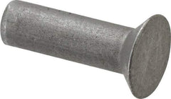 RivetKing - 3/16" Body Diam, Countersunk Uncoated Steel Solid Rivet - 5/8" Length Under Head, 90° Countersunk Head Angle - Apex Tool & Supply