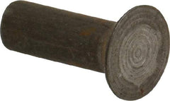 RivetKing - 1/4" Body Diam, Countersunk Uncoated Steel Solid Rivet - 3/4" Length Under Head, 90° Countersunk Head Angle - Apex Tool & Supply