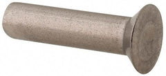 RivetKing - 1/8" Body Diam, Countersunk Stainless Steel Solid Rivet - 1/2" Length Under Head, Grade 18-8, 90° Countersunk Head Angle - Apex Tool & Supply