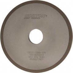 Norton - 6" Diam x 1-1/4" Hole x 1/2" Thick, 120 Grit Surface Grinding Wheel - CBN, Type 1A1, Fine Grade, Resinoid Bond - Apex Tool & Supply