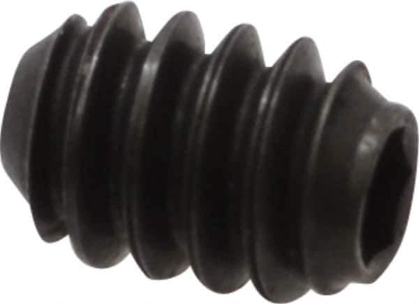 Holo-Krome - #6-32 UNC, 3/16" OAL, Cup Point Set Screw - Grade 8 Alloy Steel, 1/16" Key - Apex Tool & Supply