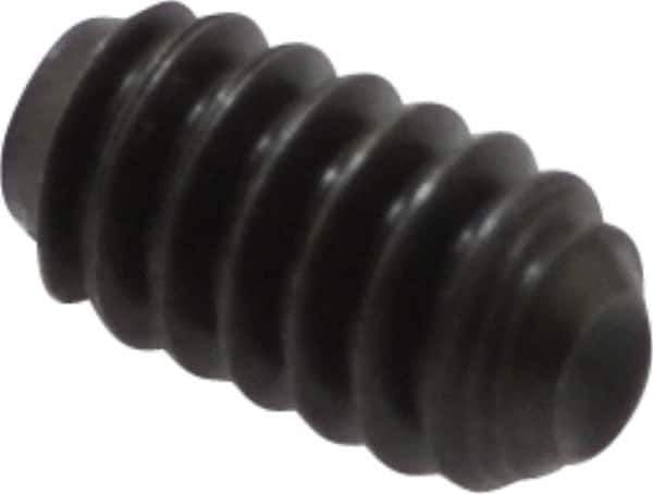 Holo-Krome - #6-32 UNC, 1/4" OAL, Cup Point Set Screw - Grade 8 Alloy Steel, 1/16" Key - Apex Tool & Supply