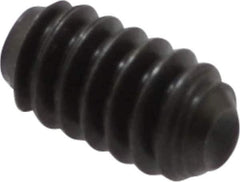 Holo-Krome - #6-32 UNC, 1/4" OAL, Cup Point Set Screw - Grade 8 Alloy Steel, 1/16" Key - Apex Tool & Supply