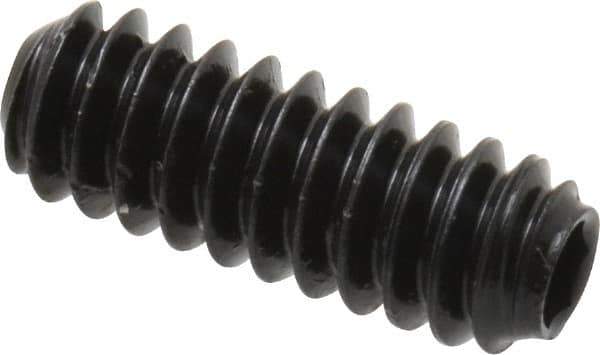 Holo-Krome - #6-32 UNC, 3/8" OAL, Cup Point Set Screw - Grade 8 Alloy Steel, 1/16" Key - Apex Tool & Supply