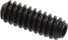 Holo-Krome - #6-32 UNC, 3/8" OAL, Cup Point Set Screw - Grade 8 Alloy Steel, 1/16" Key - Apex Tool & Supply