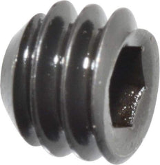 Holo-Krome - 1/4-20 UNC, 3/16" OAL, Cup Point Set Screw - Grade 8 Alloy Steel, 1/8" Key - Apex Tool & Supply