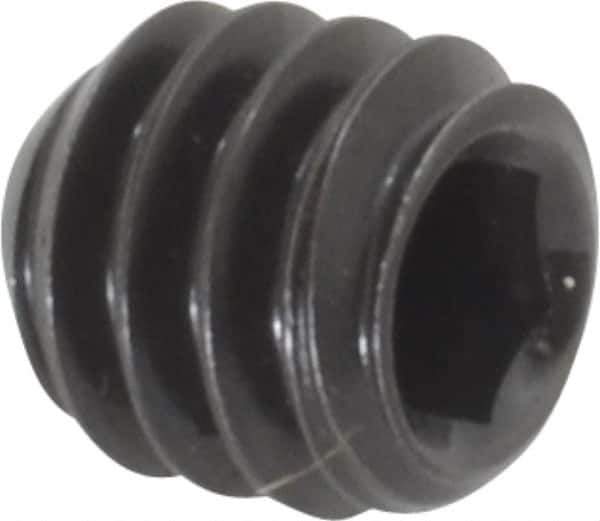 Holo-Krome - 1/4-20 UNC, 1/4" OAL, Cup Point Set Screw - Grade 8 Alloy Steel, 1/8" Key - Apex Tool & Supply