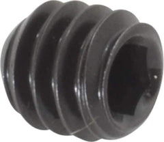 Holo-Krome - 1/4-20 UNC, 1/4" OAL, Cup Point Set Screw - Grade 8 Alloy Steel, 1/8" Key - Apex Tool & Supply