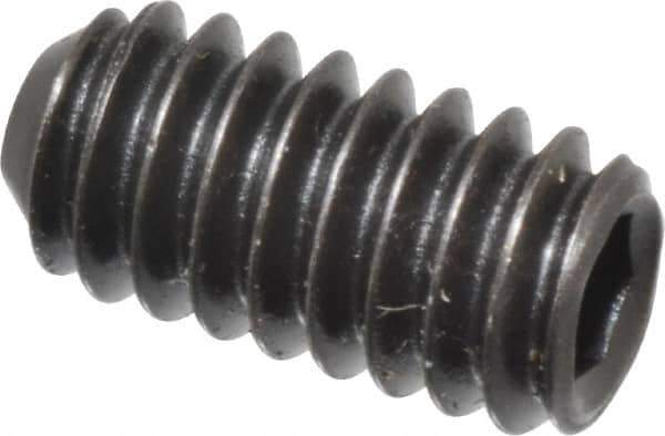 Holo-Krome - 1/4-20 UNC, 1/2" OAL, Cup Point Set Screw - Grade 8 Alloy Steel, 1/8" Key - Apex Tool & Supply