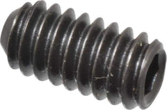 Holo-Krome - 1/4-20 UNC, 1/2" OAL, Cup Point Set Screw - Grade 8 Alloy Steel, 1/8" Key - Apex Tool & Supply