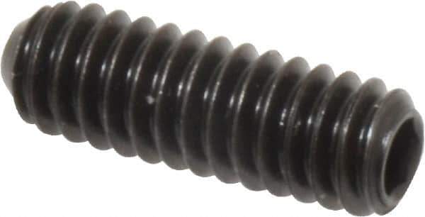 Holo-Krome - 1/4-20 UNC, 3/4" OAL, Cup Point Set Screw - Grade 8 Alloy Steel, 1/8" Key - Apex Tool & Supply