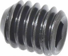 Holo-Krome - 5/16-18 UNC, 3/8" OAL, Cup Point Set Screw - Grade 8 Alloy Steel, 5/32" Key - Apex Tool & Supply