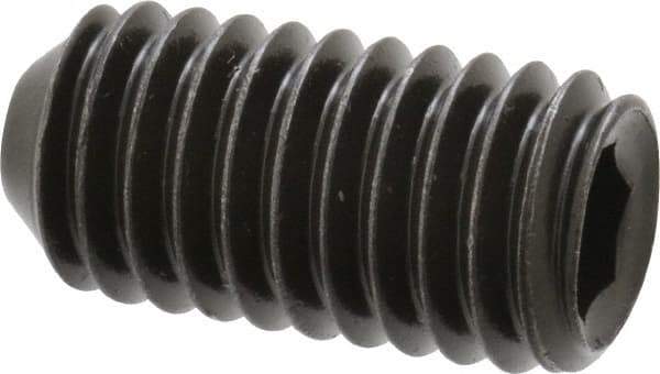 Holo-Krome - 3/8-16 UNC, 3/4" OAL, Cup Point Set Screw - Grade 8 Alloy Steel, 3/16" Key - Apex Tool & Supply