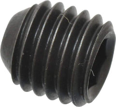 Holo-Krome - 1/4-28 UNF, 1/4" OAL, Cup Point Set Screw - Grade 8 Alloy Steel, 1/8" Key - Apex Tool & Supply
