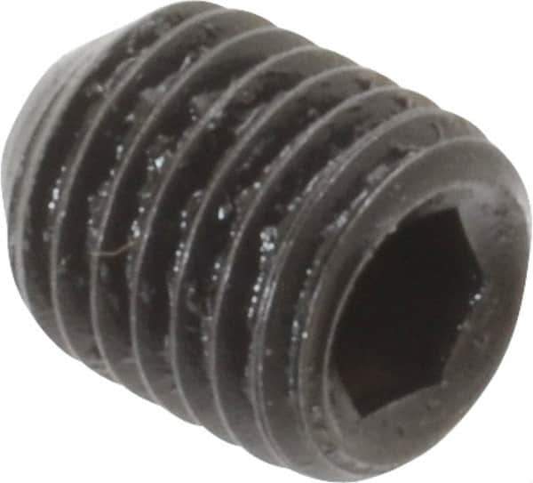 Holo-Krome - 5/16-24 UNF, 3/8" OAL, Cup Point Set Screw - Grade 8 Alloy Steel, 5/32" Key - Apex Tool & Supply