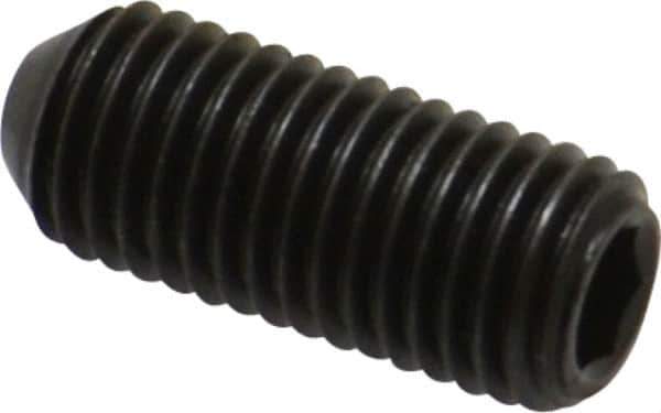 Holo-Krome - 5/16-24 UNF, 3/4" OAL, Cup Point Set Screw - Grade 8 Alloy Steel, 5/32" Key - Apex Tool & Supply