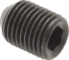 Holo-Krome - 3/8-24 UNF, 1/2" OAL, Cup Point Set Screw - Grade 8 Alloy Steel, 3/16" Key - Apex Tool & Supply
