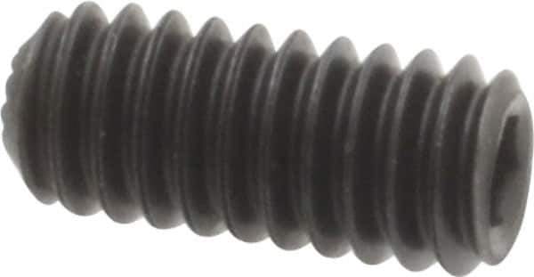 Holo-Krome - #8-32 UNC, 3/8" OAL, Internal Knurl Point Set Screw - Grade 8 Alloy Steel, 5/64" Key - Apex Tool & Supply