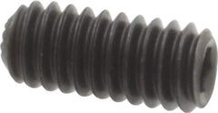 Holo-Krome - #8-32 UNC, 3/8" OAL, Internal Knurl Point Set Screw - Grade 8 Alloy Steel, 5/64" Key - Apex Tool & Supply