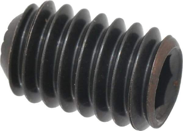 Holo-Krome - 5/16-18 UNC, 1/2" OAL, Internal Knurl Point Set Screw - Grade 8 Alloy Steel, 5/32" Key - Apex Tool & Supply