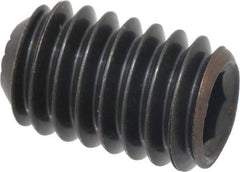 Holo-Krome - 5/16-18 UNC, 1/2" OAL, Internal Knurl Point Set Screw - Grade 8 Alloy Steel, 5/32" Key - Apex Tool & Supply