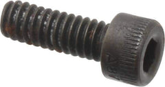 Made in USA - #5-40 UNC Hex Socket Drive, Socket Cap Screw - Alloy Steel, Black Oxide Finish, Fully Threaded, 3/8" Length Under Head - Apex Tool & Supply