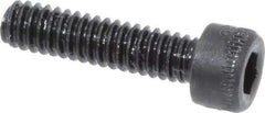 Made in USA - #5-40 UNC Hex Socket Drive, Socket Cap Screw - Alloy Steel, Black Oxide Finish, Fully Threaded, 1/2" Length Under Head - Apex Tool & Supply