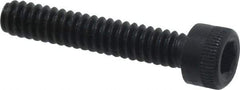 Made in USA - #6-32 UNC Hex Socket Drive, Socket Cap Screw - Alloy Steel, Black Oxide Finish, Fully Threaded, 3/4" Length Under Head - Apex Tool & Supply