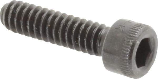 Made in USA - #10-24 UNC Hex Socket Drive, Socket Cap Screw - Alloy Steel, Black Oxide Finish, Fully Threaded, 3/4" Length Under Head - Apex Tool & Supply