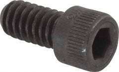 Made in USA - 1/4-20 UNC Hex Socket Drive, Socket Cap Screw - Alloy Steel, Black Oxide Finish, Fully Threaded, 1/2" Length Under Head - Apex Tool & Supply