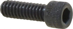 Made in USA - 1/4-20 UNC Hex Socket Drive, Socket Cap Screw - Alloy Steel, Black Oxide Finish, Fully Threaded, 3/4" Length Under Head - Apex Tool & Supply